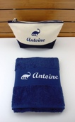 Trousse de toilette et serviette personnalisée Trousse de toilette et serviette personnalisée