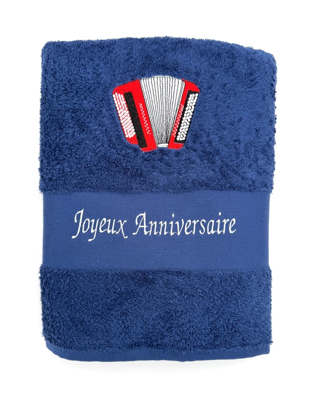 Drap de bain avec accordéon