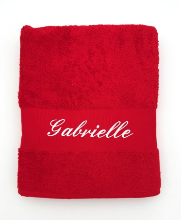 Drap de bain personnalisé