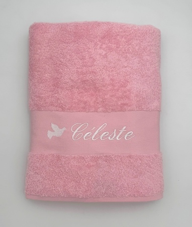 Drap de bain personnalisé avec motif