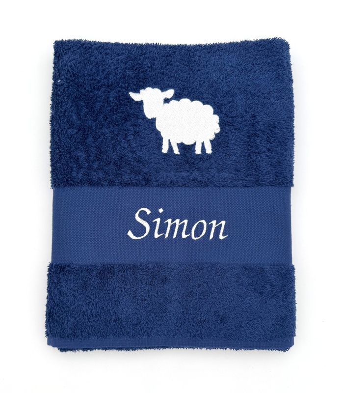 Serviette avec grand motif