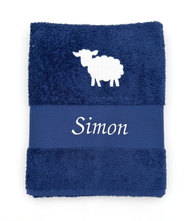 Serviette avec grand motif