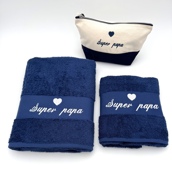 Trousse de toilette et serviette personnalisée Trousse de toilette et serviette personnalisée