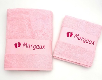 Drap de bain avec motif