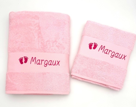 Drap de bain avec motif