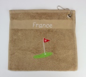 Serviette de golf drapeau Serviette de golf drapeau