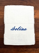 Drap de bain ficelle personnalisé