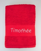 Drap de bain ficelle personnalisé
