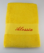 Drap de bain ficelle personnalisé
