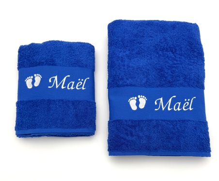 Serviette personnalisée avec motif