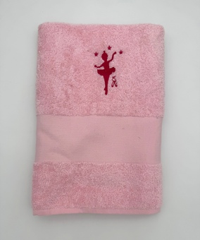 Serviette avec danseuse et étoiles