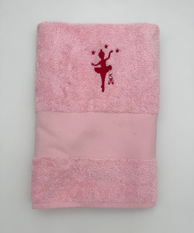 Serviette avec danseuse et étoiles