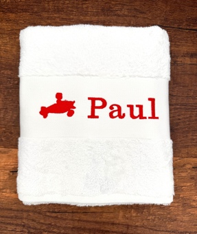 Serviette avec motif personnalisée