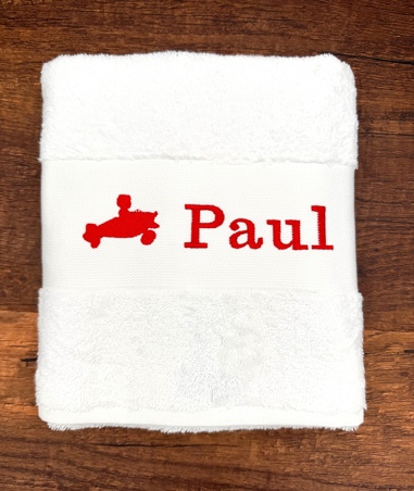 Serviette avec motif personnalisée