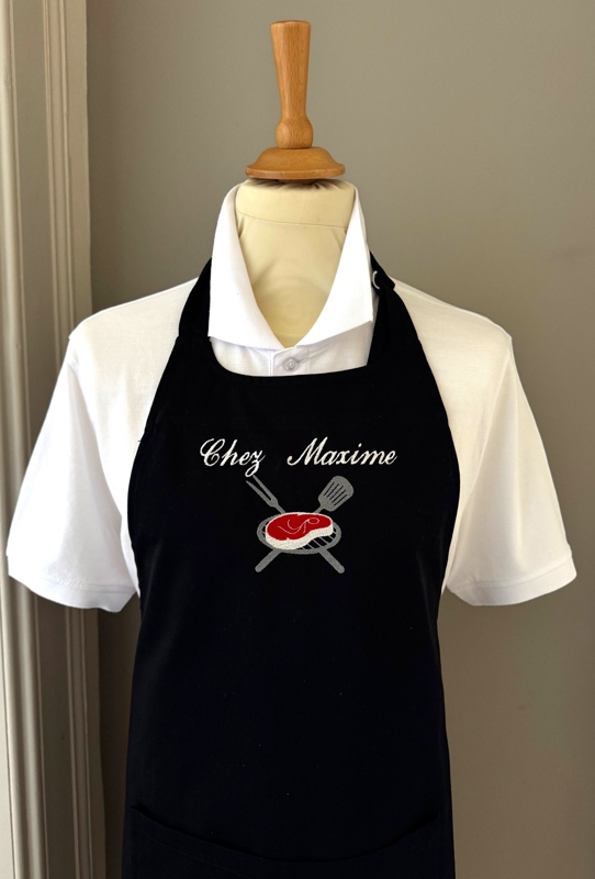Tablier adulte personnalisé Grillade cotelette