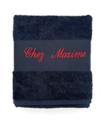 Serviette de toilette personnalisée