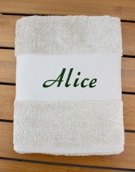 Serviette de toilette personnalisé