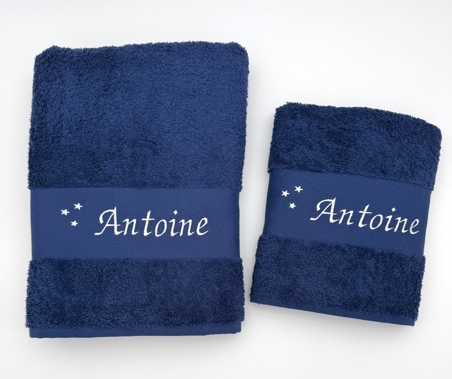 Drap de bain avec étoiles personnalisé