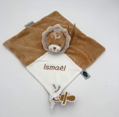 Doudou Lion Ernest Nattou personnalisé