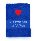 Drap de bain avec motif personnalisé