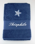 Drap de bain avec motif liberty Drap de bain avec motif liberty