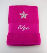 Drap de bain avec motif liberty Drap de bain avec motif liberty