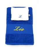 Drap de bain personnalisé et gant de toilette
