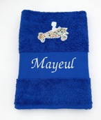 Drap de bain avec motif liberty