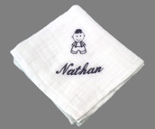 Lange personnalisé avec petit motif