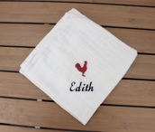 Lange personnalisé avec petit motif
