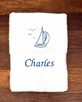 Drap de bain avec grand motif