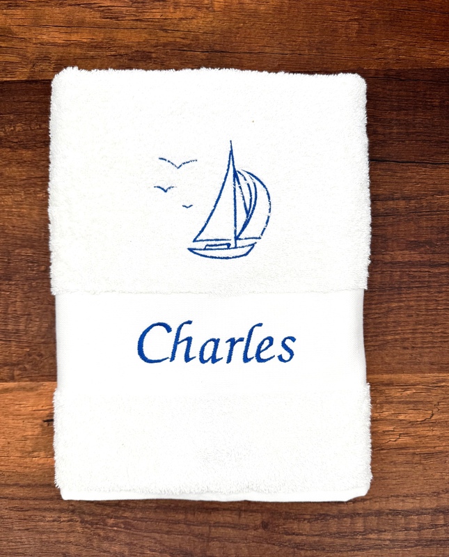 Drap de bain avec grand motif Drap de bain avec grand motif