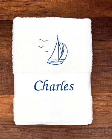 Drap de bain avec grand motif