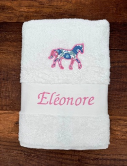 Drap de bain avec motif liberty