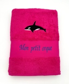 Drap de bain avec motif