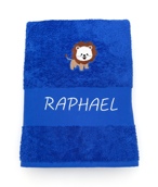 Drap de bain lion personnalisé