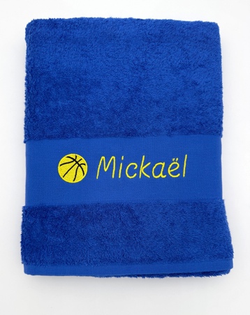 Drap de bain personnalisé avec motif