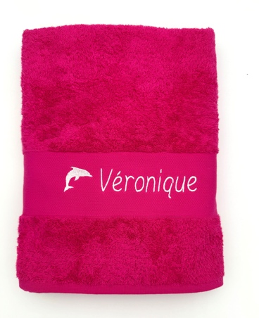 Drap de bain personnalisé avec motif