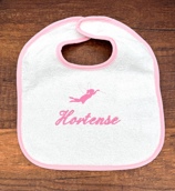 Bavoir éponge blanc personnalisé