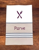 Torchon à rayures personnalisé et avec motif