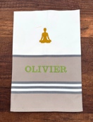 Torchon à rayures personnalisé et avec motif