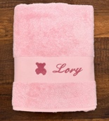 Drap de bain avec motif