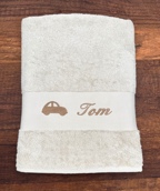 Drap de bain avec motif