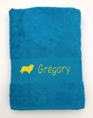 Drap de bain avec motif