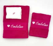 Drap de bain avec motif