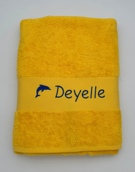 Drap de bain avec motif
