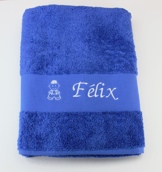 Drap de bain avec motif