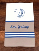 Torchon à rayures personnalisé et avec motif