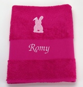 Drap de bain avec motif appliqué Drap de bain avec motif appliqué