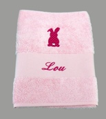 Drap de bain avec motif appliqué Drap de bain avec motif appliqué